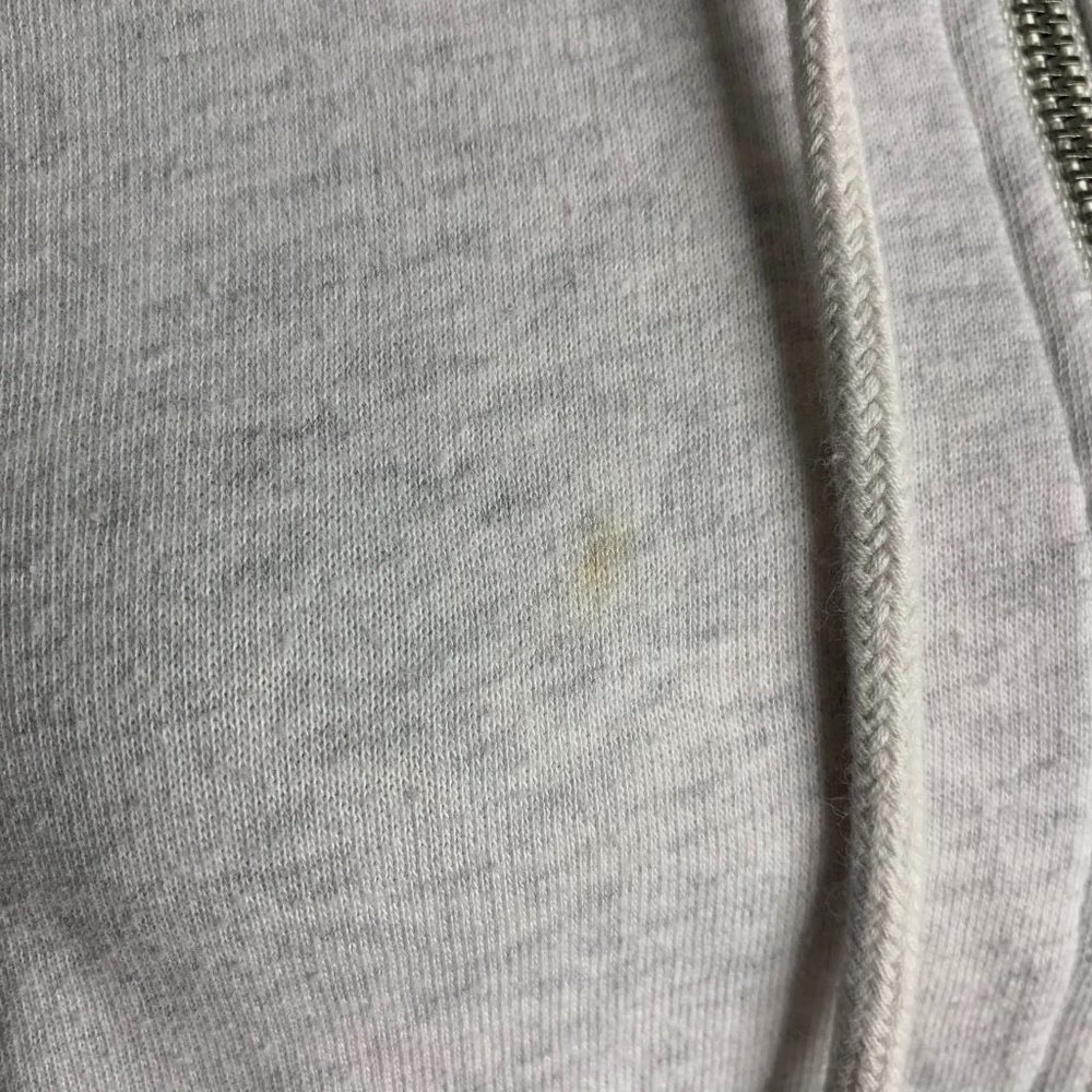 Victoria's Secret Full Zip Hooded Sweatshirt M Grey Sequins Pockets Long Sleeve - Picture 4 of 8